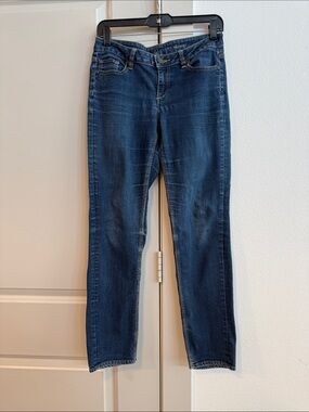 NEW YORK & COMPANY Dark Blue Women's Stretch Slim Jeans Size 6 Petit